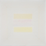 Due gialli nel quadrato, 1972, cm 80x80